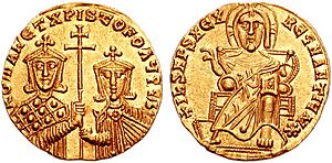 Romanus I with Christopher, solidus