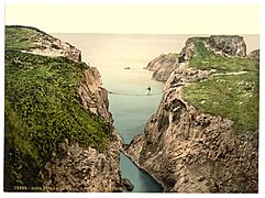 Rope Bridge, Carrick-a-Rede. County Antrim, Ireland-LCCN2002717354