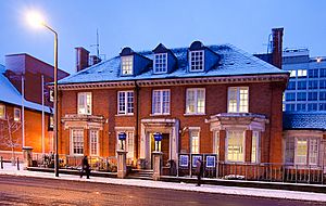 Sutton Police Station by night