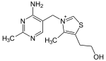 SMolecular structure of thiamin