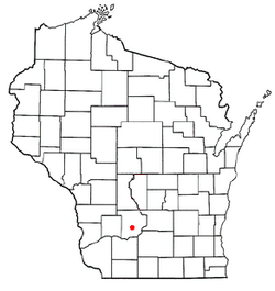 Location of Honey Creek, Wisconsin