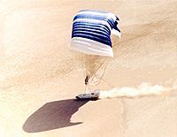 X-38 Ship -2 Landing on Lakebed EC99-45080-101-EDIT1