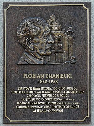 Znaniecki Plaque Poznan