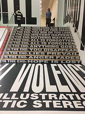 Barbara Kruger Staircase