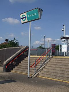 Beckton stn entrance.JPG