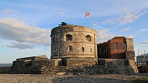 Calshot castle evening