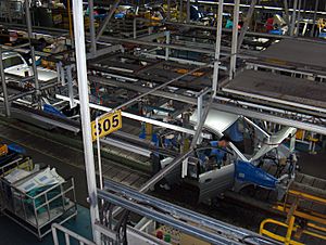 Hyundai car assembly line