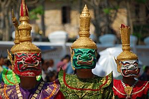 Lao New Year, dancers