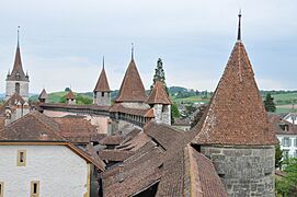 Murten die Stadtmauer