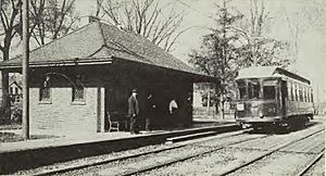 North Shore Line in Wilmette