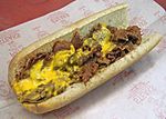 Philly cheesesteak sandwich