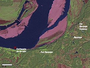 Randolph TN earthquake 1994-08-19 location