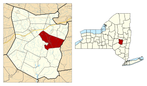 Location in Schoharie County and the state of New York.