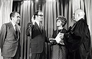 William Ruckelshaus Swearing In as EPA Administrator