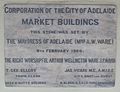 Adelaide Central Market Buildings Foundation Stone