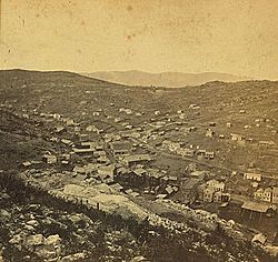 Cropped detail of Central City, Colorado Ter, by Chamberlain, W. G. (William Gunnison)