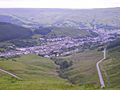 Cwmparc, Rhondda from the Bwlch