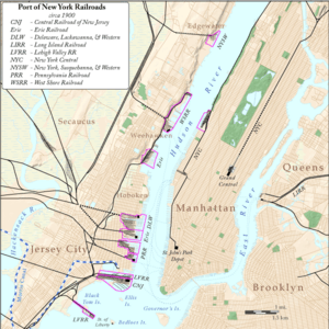 New York City Railroads ca 1900