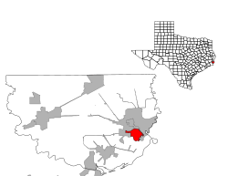 Location of West Orange in Orange County, Texas