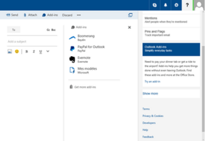 Outlook Preview message add-ins