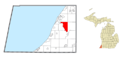 Location within Berrien County