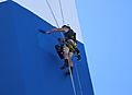 Spinnaker tower being repainted