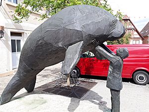 Steller manatee statue 1