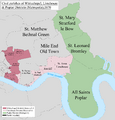 Stepney Civil Parish Map 1870