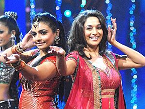 Vaibhavi Merchant and Madhuri Dixit