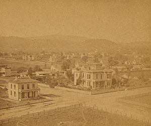 View of Santa Barbara from a distance, by Hayward & Muzzall