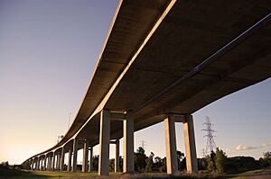 Zilwaukee bridge sunset