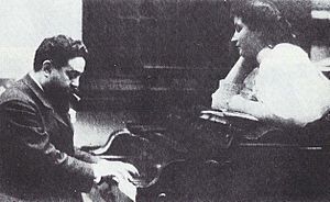 Albéniz with his daughter Laura