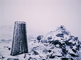 Cairn on top of Ben Vorlich