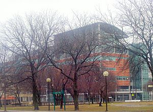 Cass Tech from Cass Park