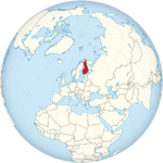 Finland on the globe (Europe centered).svg