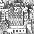 Friedrichsbau Heidelberg 1645 von Merian