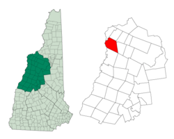 Location in Grafton County, New Hampshire