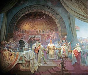 King Přemysl Otakar II of Bohemia - Alfons Mucha