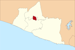 Location within Special Region of Yogyakarta