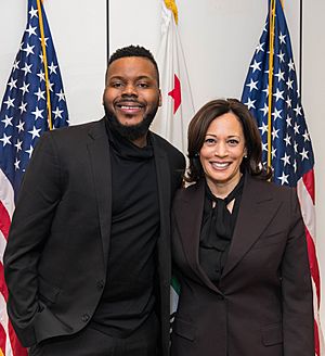 MIchael Tubbs and Kamala Harris