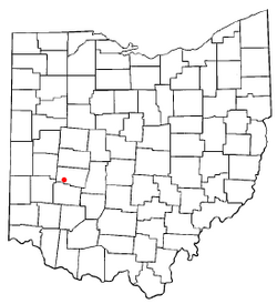 Location of Enon, Ohio