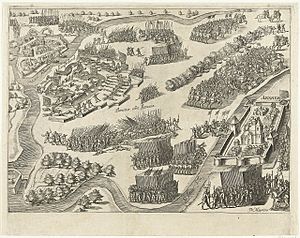 Ontzet van de schans Knodsenburg in 1591 door Prins Maurits - Relief of the siege of fort Knodsenburg by Prince Maurice (July 25, 1591)(Bartholomeus Willemsz. Dolendo).jpg