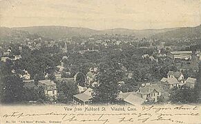 PostcardWinstedCTViewFromHubbardStreet1906