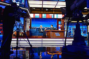 Secretary Kerry Makes an Appearance on The Late Show With Stephen Colbert in New York City (21685169900)