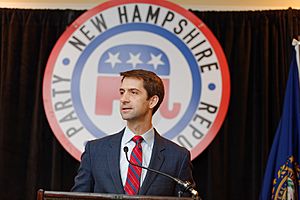 Senator of Arkansas Tom Cotton at NH FITN 2016 by Michael Vadon 08