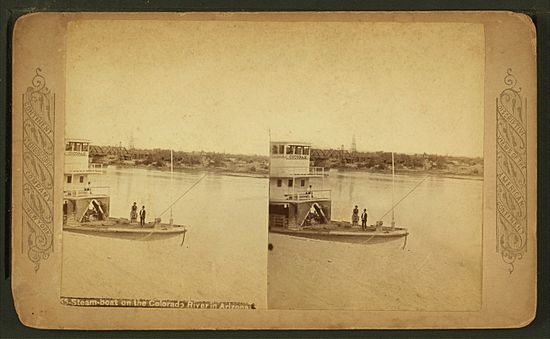 Steam-boat on the Colorado River in Arizona, by Continent Stereoscopic Company