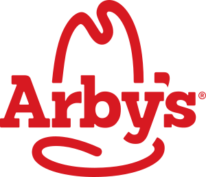 The text "Arby's" inside a stylized depiction of a cowboy hat. The entire logo is red colored