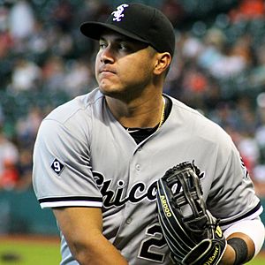 Avisail Garcia 2 warming up Minute Maid Park 2015.jpg