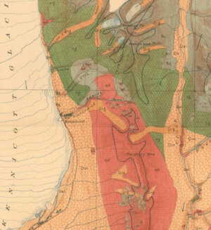 Bonanza Mine geologic map