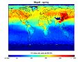 Carbon Monoxide concentrations in spring.